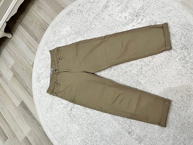 Diğer KADIN BOYFRİEND LİKRALI KOT PANTOLON