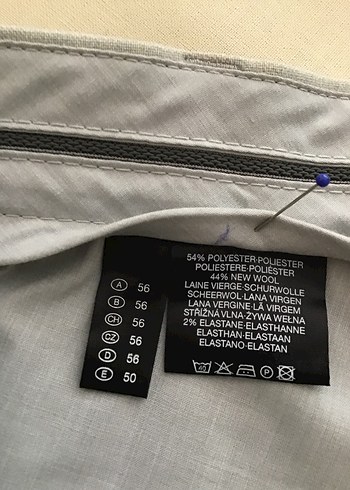 l/xl Beden Gri Regular Fit Pilili Erkek Pantolon westbury marka