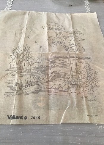 Beden Renk Stitchery Sonbahar Temalı Nakış işi tablo iplikleri var