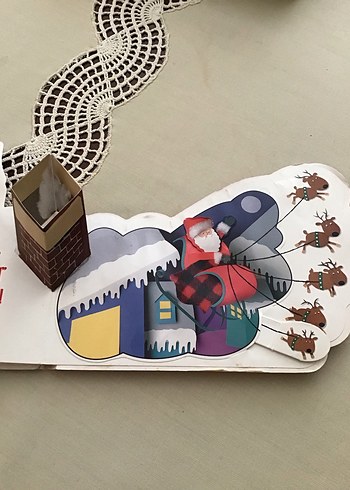  Beden Renk This Little Reindeer Çocuk Kitabı Noel kitabı hareketli