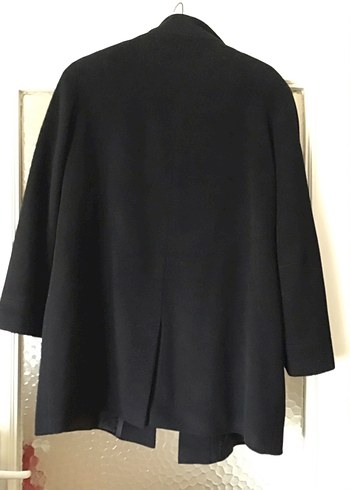 Düğmeli Siyah  Midi Palto  yurtdışıdan alındı - Görsel 2