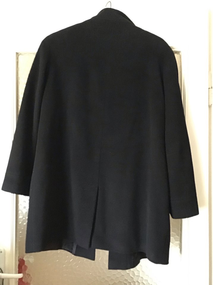 Düğmeli Siyah  Midi Palto  yurtdışıdan alındı - Görsel 2