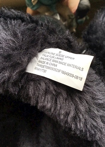 Siyah Kürklü Dolgu Topuklu Süet Bot - Görsel 5