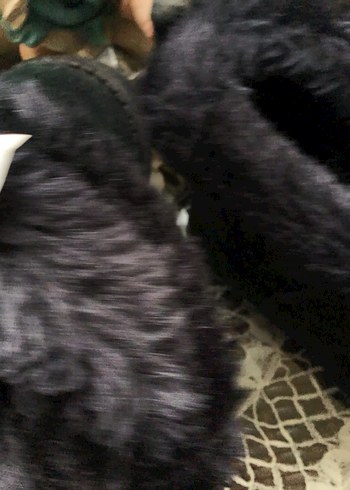 Siyah Kürklü Dolgu Topuklu Süet Bot - Görsel 6