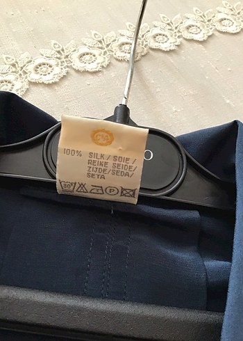 Lacivert Düğmeli Uzun Kollu Kadın Gömlek - Görsel 3