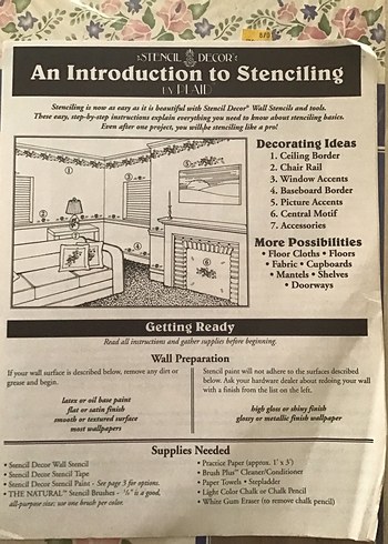 Çiçek Desenli şablon dekor - Görsel 5