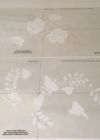 Çiçek Desenli şablon dekor - Görsel 3