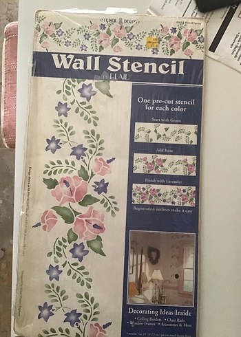 Çiçek Desenli şablon dekor - Görsel 6