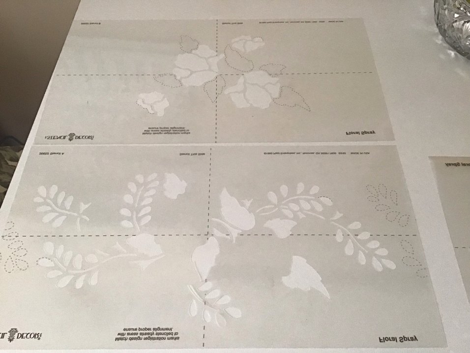 Çiçek Desenli şablon dekor - Görsel 3