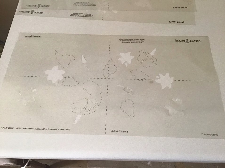 Çiçek Desenli şablon dekor - Görsel 2