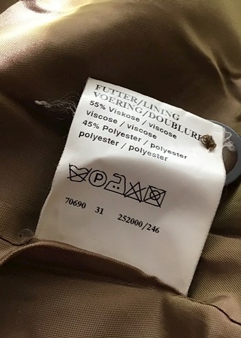 Düğmeli Kahverengi Midi Yün Ceket bayan ceket - Görsel 8