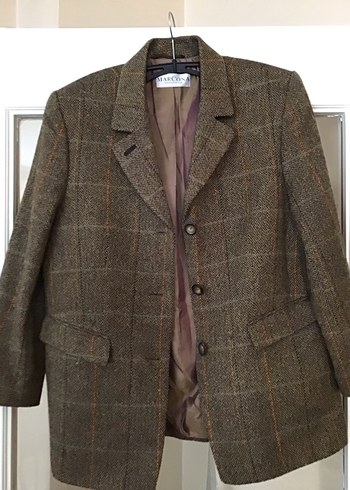 Düğmeli Kahverengi Midi Yün Ceket bayan ceket - Görsel 2