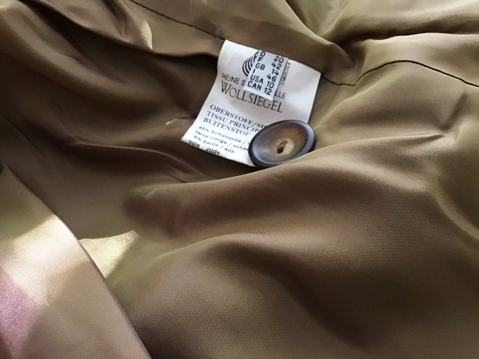 Düğmeli Kahverengi Midi Yün Ceket bayan  ceket - Görsel 5