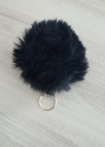Siyah Kürklü Kadın Anahtarlık - Görsel 2