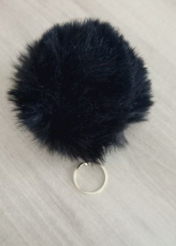 Siyah Kürklü Kadın Anahtarlık - Görsel 3