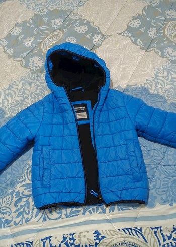 Erkek Çocuk Mavi Kapüşonlu Spor Mont - Görsel 2