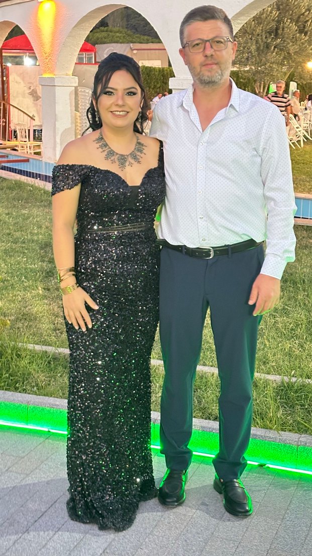 Siyah Payetli Abiye Elbise - Görsel 2