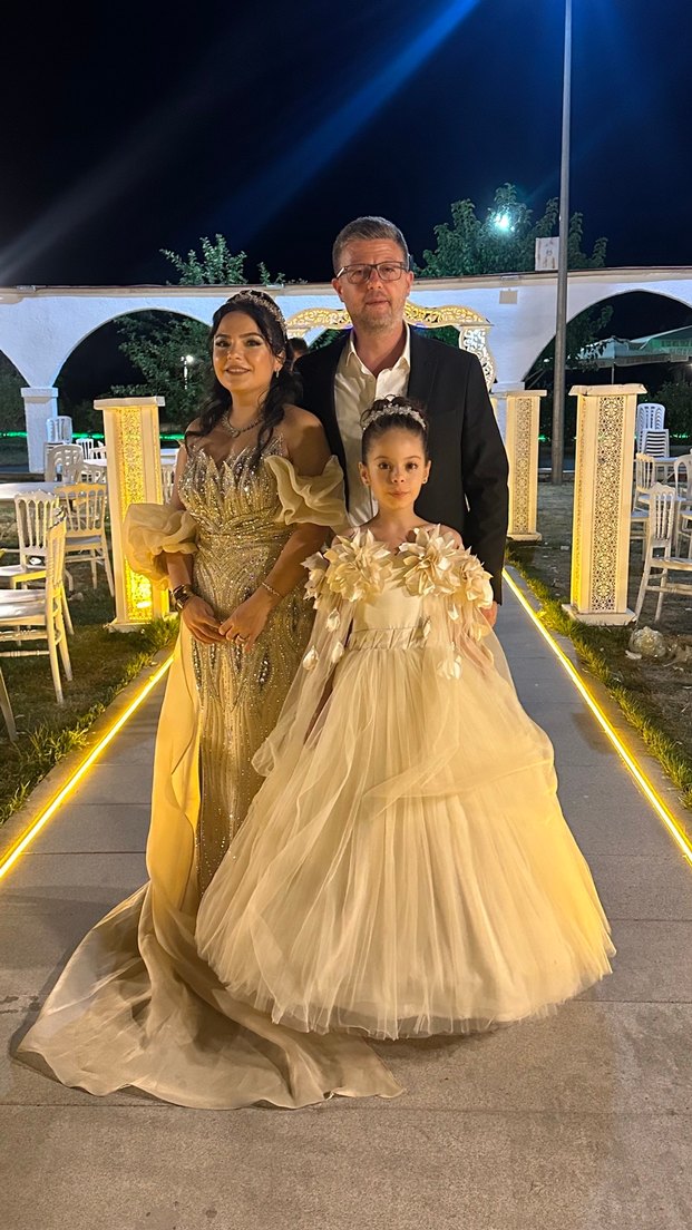 Dantel Detaylı Straplez Çiçekli Bohem Kız Elbisesi - Görsel 4