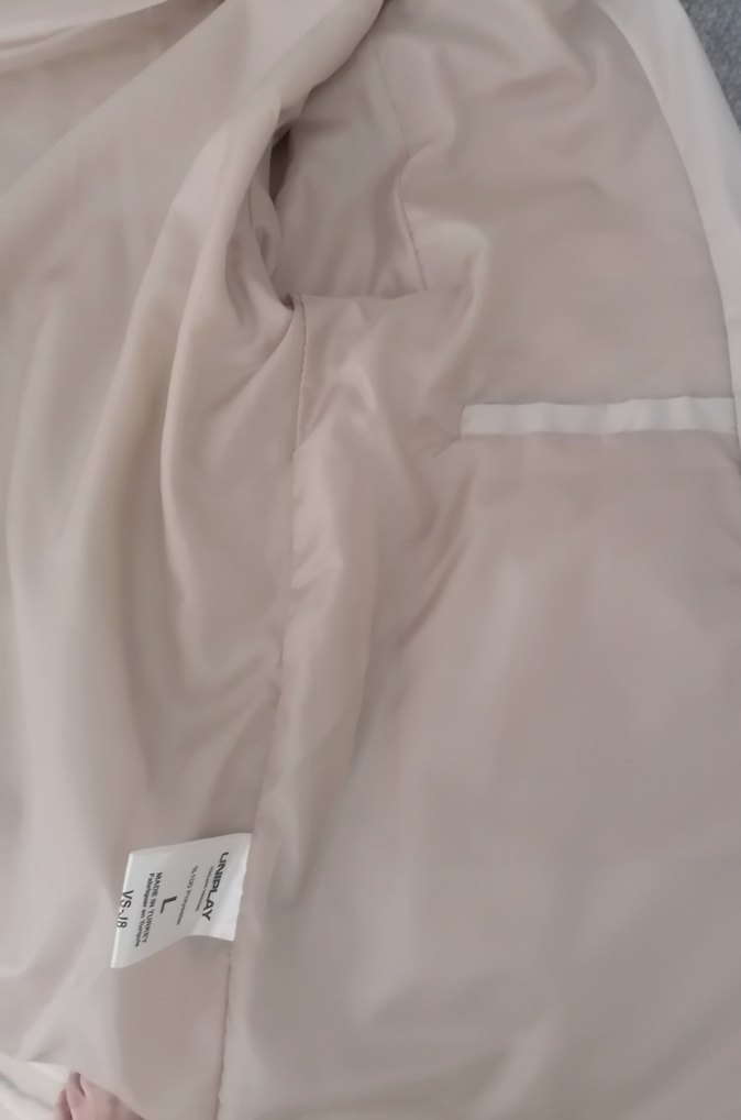 Bej Düğmeli Erkek yağmurluk Ceket - Görsel 4