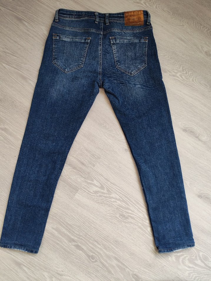 Erkek Lacivert Denim Regular Fit Defacto Jean tertemiz kaliteli. - Görsel 2