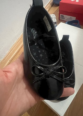 Kız Çocuk Siyah Rugan Fiyonk Detaylı Babet - Görsel 2