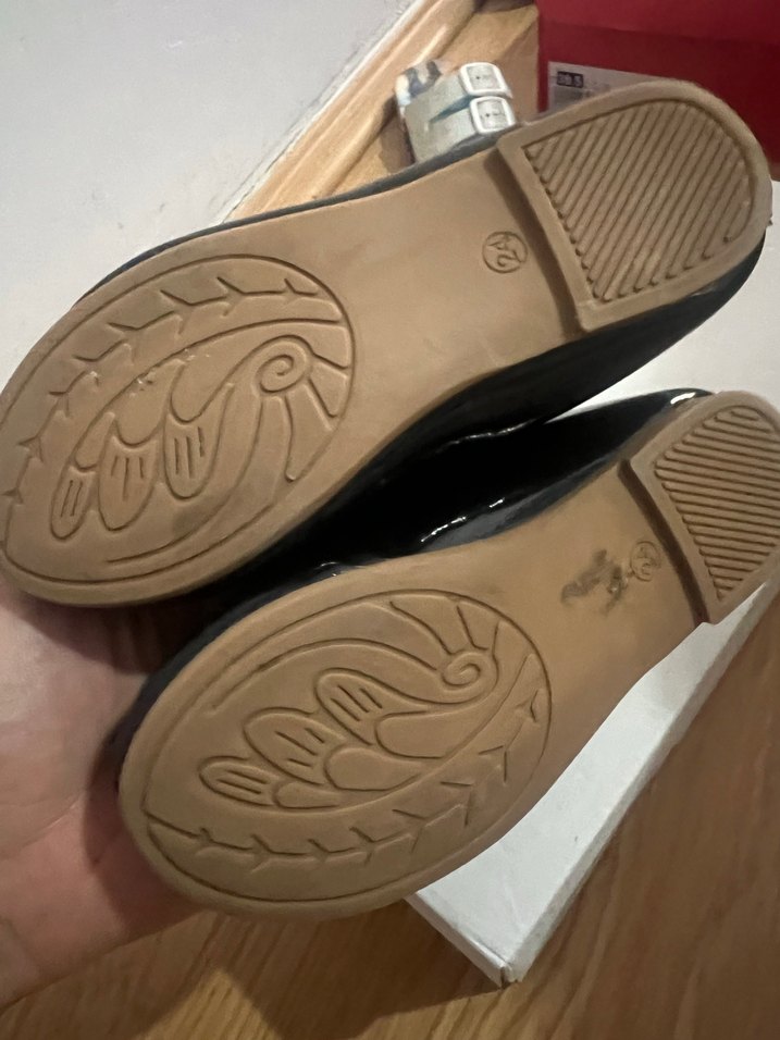 Kız Çocuk Siyah Rugan Fiyonk Detaylı Babet - Görsel 3