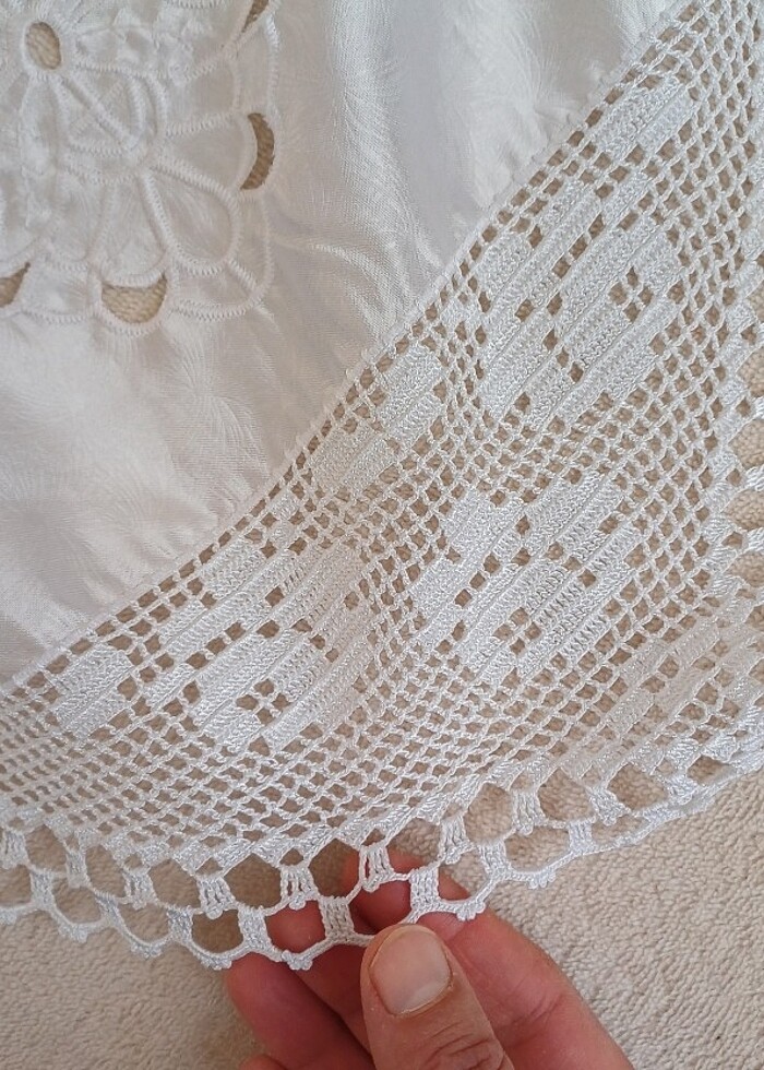 Masa sehpa örtüsü dantel - Görsel 2