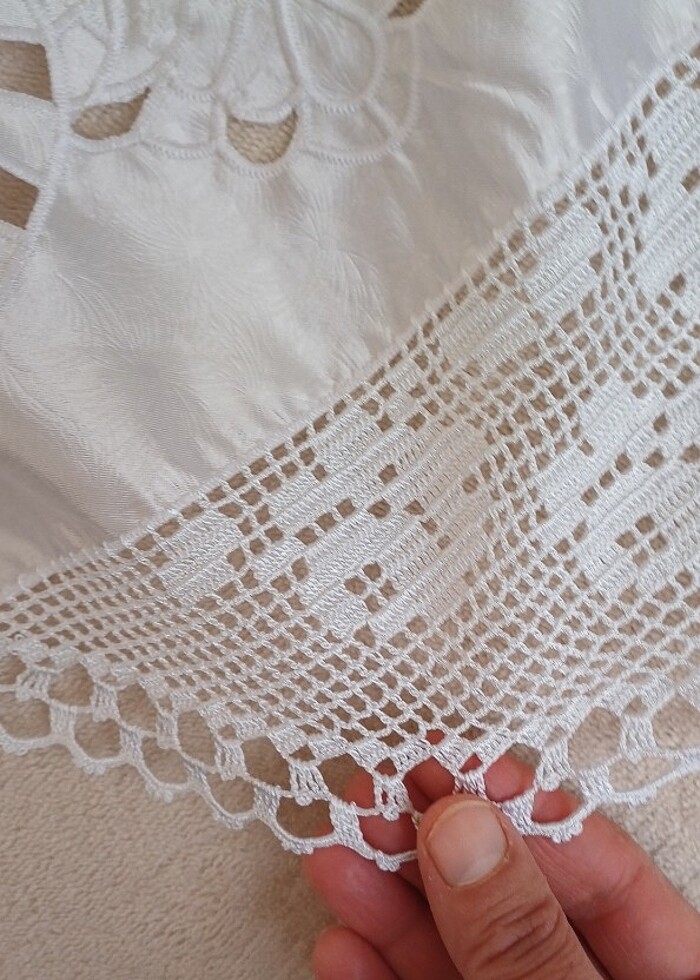 Masa sehpa örtüsü dantel - Görsel 4