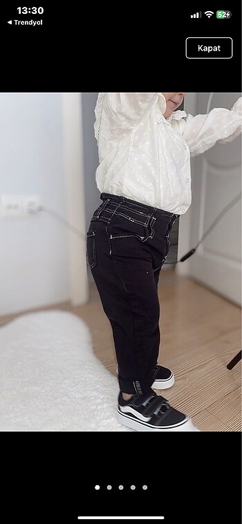 Zara çocuk siyah jean