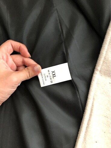 xxl Beden Bej rengi kadın kaban