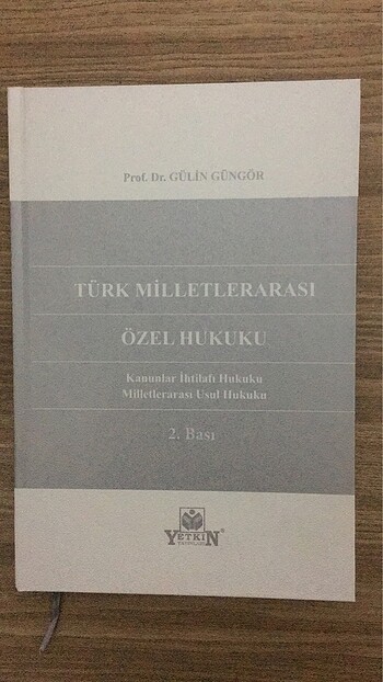 GÜLİN GÜNGÖR MİLLETLERARASI ÖZEL HUKUKU