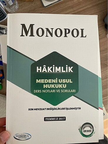  Beden Monopol yayınları Hakimlik