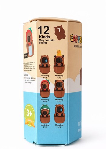 Renkli  Kapibara Oyuncak Kutusu - Görsel 2