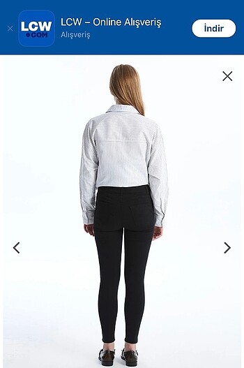 42 Beden LCW siyah jeans