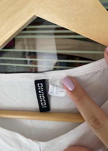 H&M Beyaz V Yakalı Drapeli Kadın Atlet