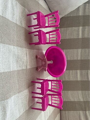 Barbie masa sandalye - Görsel 6