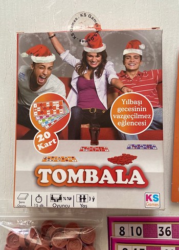 Renkli Tombala Oyunu - 20 Kartlı