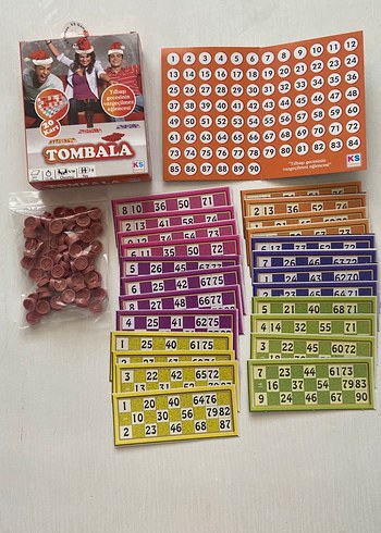 Renkli Tombala Oyunu - 20 Kartlı - Görsel 5