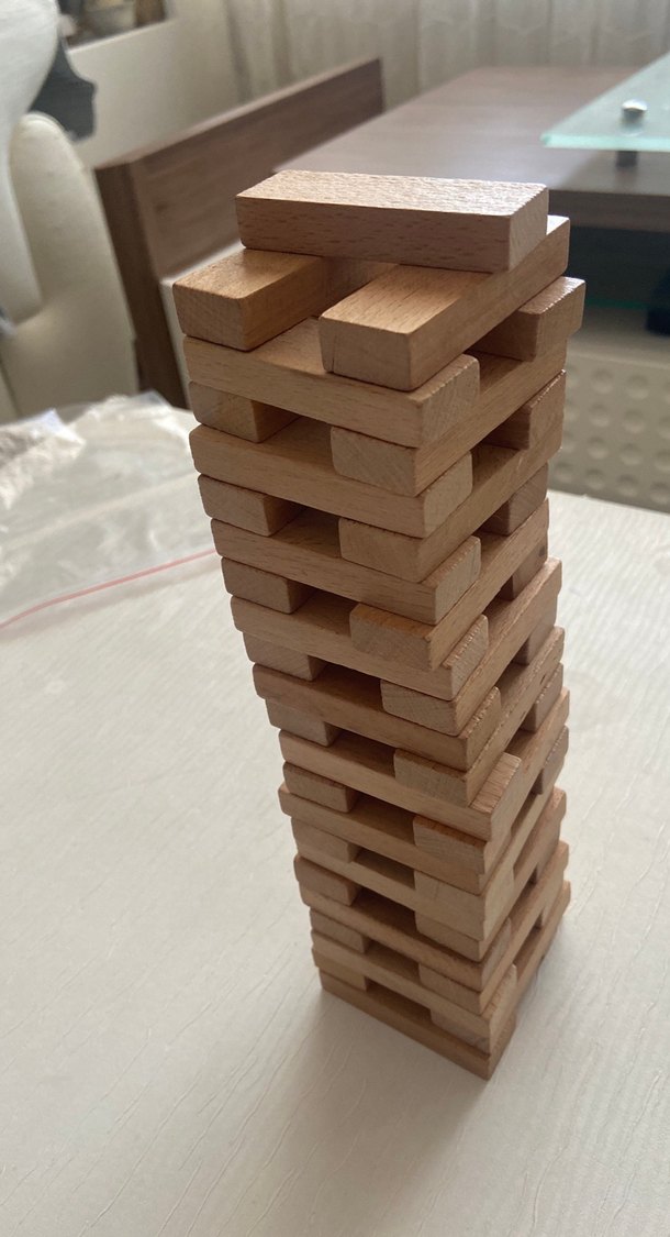 Bej Ahşap Bloklar Seti - Görsel 4