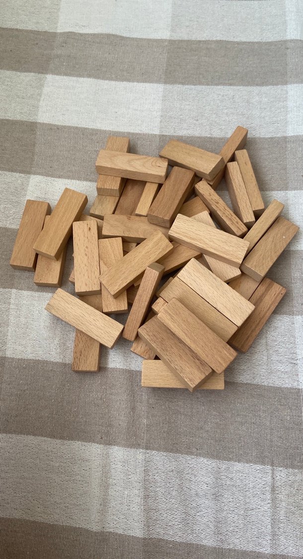 Bej Ahşap Bloklar Seti - Görsel 2