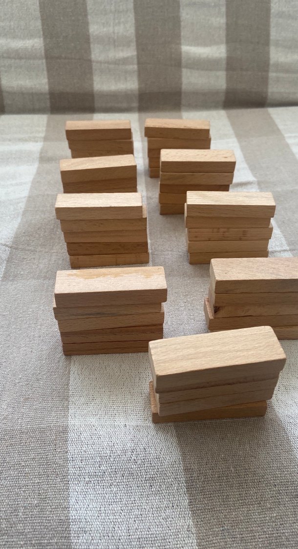 Bej Ahşap Bloklar Seti - Görsel 3