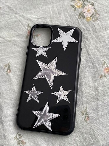 Yıldızlı siyah iphone 11 kılıf