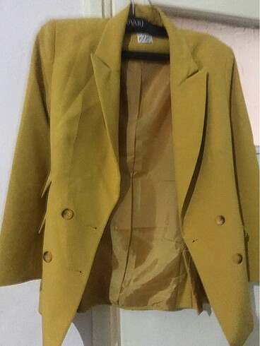 38 Beden sarı Renk Sarı ceket