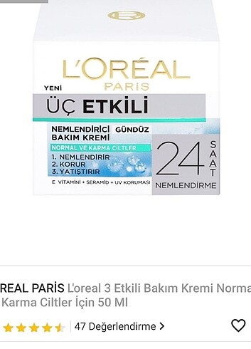 Loreal Paris Yüz Kremi 