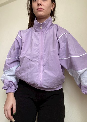 Kadın Lila Fermuarlı Ceket - Görsel 3