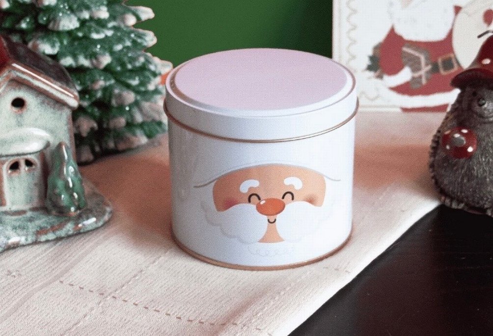 Noel Temalı Renkli Metal Saklama Kutuları - Görsel 3