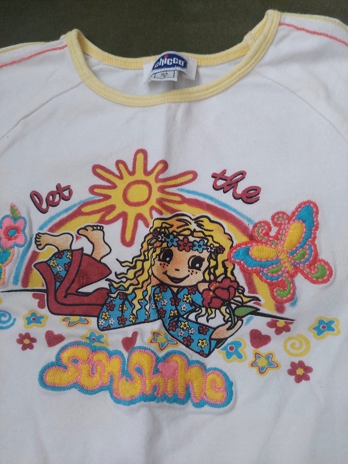 Chicco renkli Baskılı Uzun Kollu Kız Tişörtü - Görsel 2