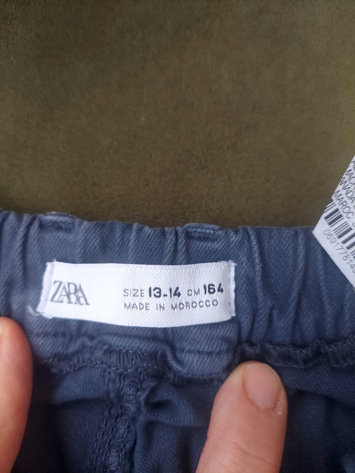 Erkek Çocuk Mavi Loose Fit pamuklu Pantolon - Görsel 5