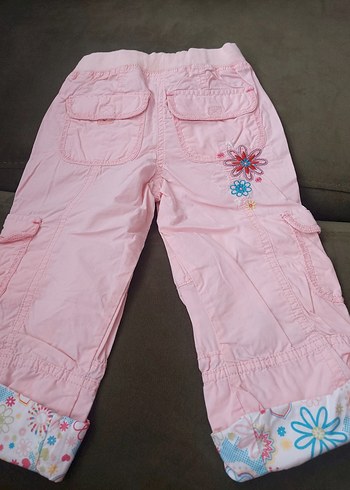 Mothercare Pembe Nakışlı Kız Çocuk Bol Pantolon