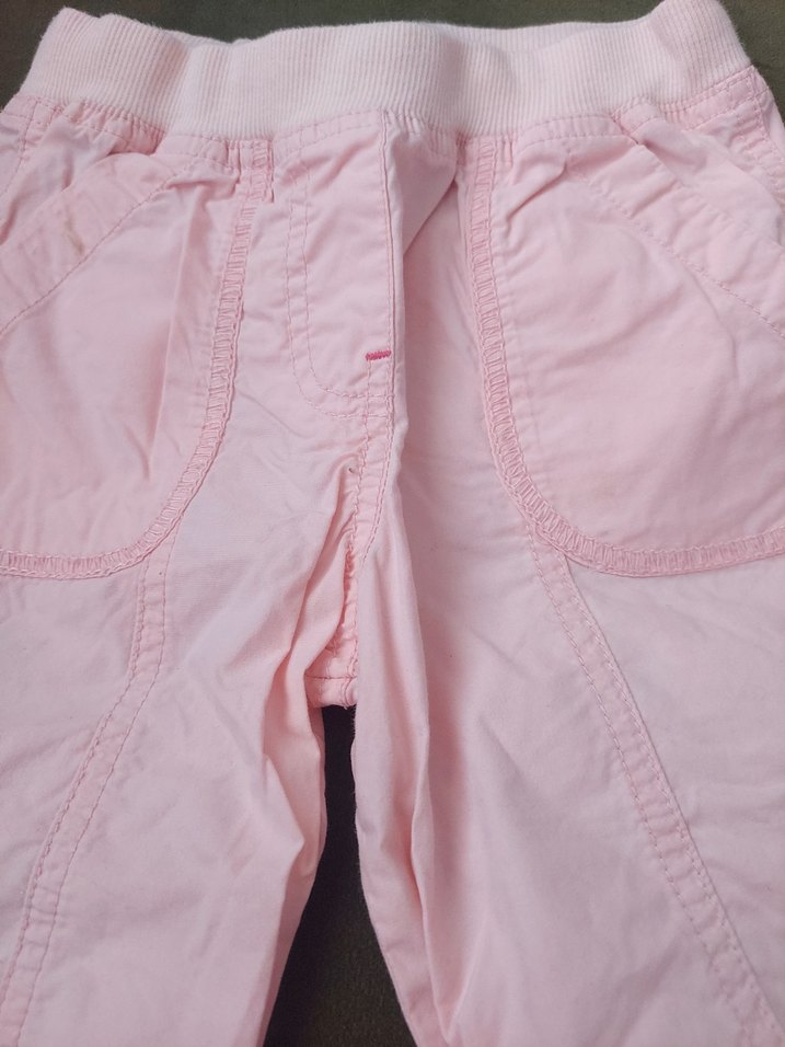 Pembe Nakışlı Kız Çocuk Bol Pantolon - Görsel 3